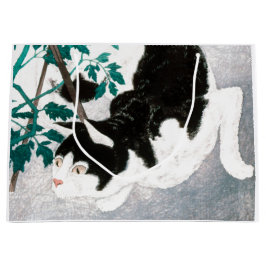 JAPANESE PRINT CAT GIFT BAG Hiroaki Takahashi 1931