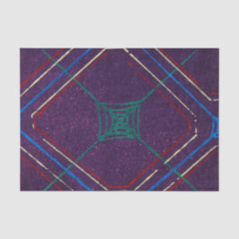 JAPANESE PRINT LILA TISSUE PAPER GEOMETRIC