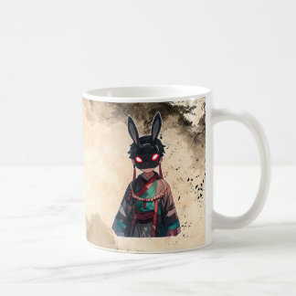 Japanese Rabbit Mask Kimono Mug Kaffemugg