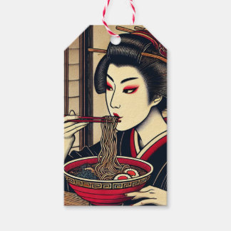 Japanese ramen kimono ukiyoe presentetikett