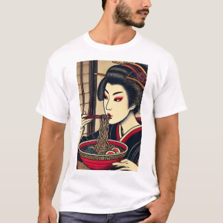 Japanese ramen kimono ukiyoe t shirt