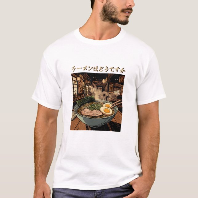 Japanese Ramen T Shirt (Framsida)