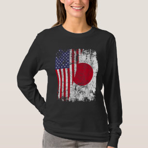 JAPANESE ROOTS Halamerikanska Flagga JAPAN T Shirt