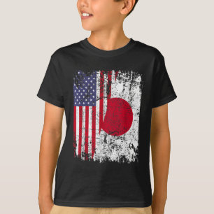 JAPANESE ROOTS Halamerikanska Flagga JAPAN T Shirt