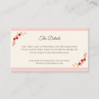 Japanese Sakura Asanoha Details Card Tilläggskort