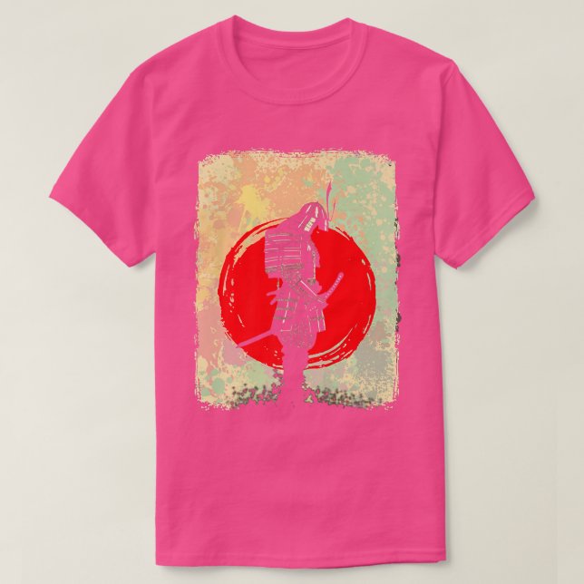 Japanese Samurai Fighter Sword Martial Arts  T Shirt (Design framsida)