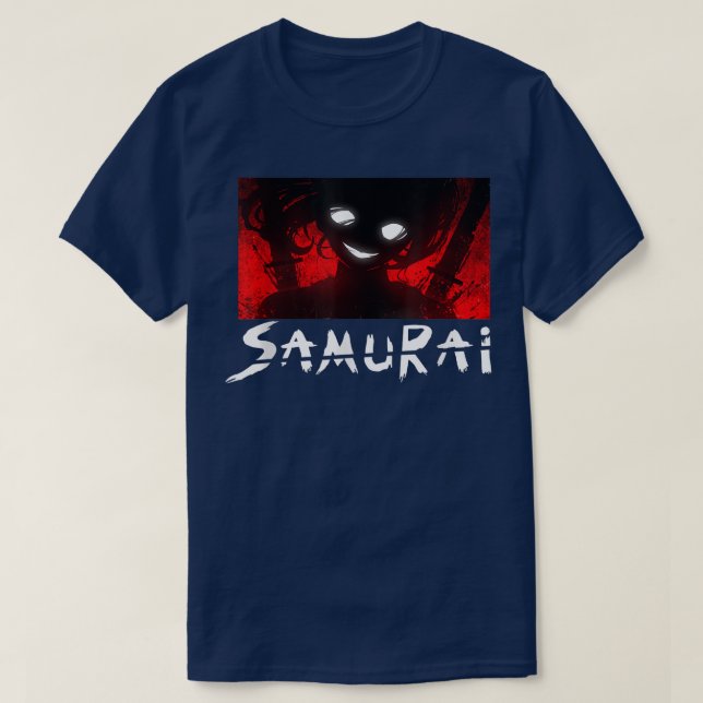 japanese samurai guy anime stil art ninja samurai t shirt (Design framsida)