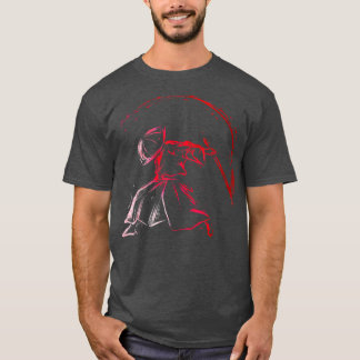 Japanese Samurai Swinging His Samurai Sword Japane T Shirt