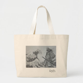 Japanese Samurai&Ukiyoe tote bag Jumbo Tygkasse
