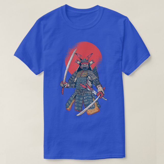 Japanese Samurai Warrior Illustration  Sunset  (2) T Shirt (Design framsida)