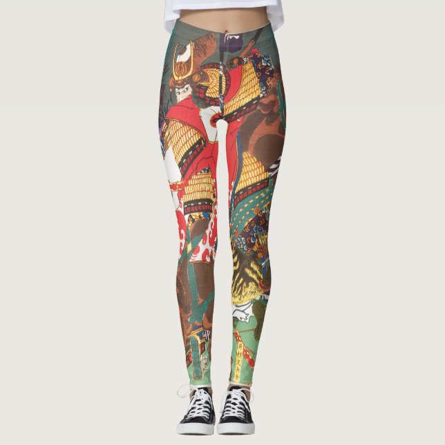 JAPANESE SKRIV ut Leggings (Framsida)