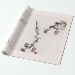 JAPANESE SPARROW CHERRY BLOMMAR Wrapping Papper Presentpapper