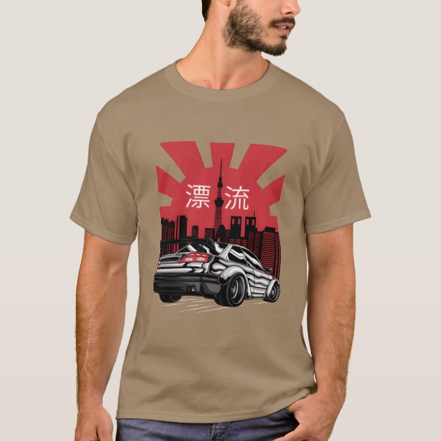 Japanese Sports Car gift T Shirt (Framsida)