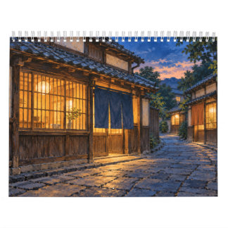 Japanese Storefronts Through the Seasons Kalender