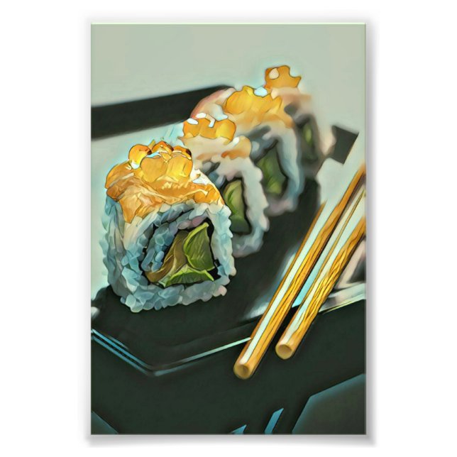 Japanese sushi fototryck (Framsidan)