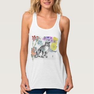 JAPANESE TIGER TANKTOP LINNE MED RACERBACK
