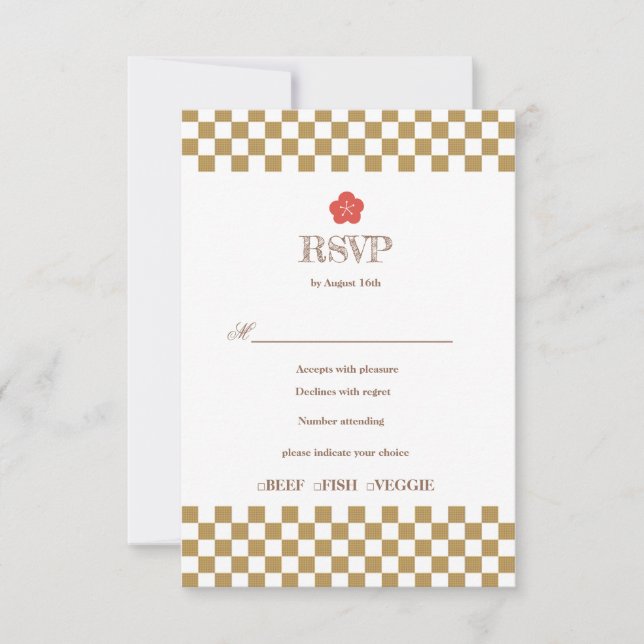 Japanese Touch Bridal OSA Kort (Framsida)