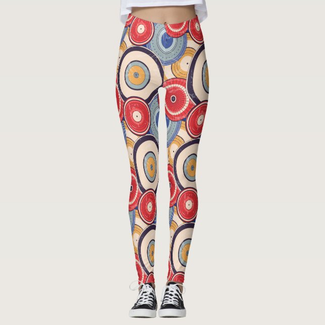 Japanese Umbrellas Leggings (Framsida)