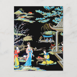 JAPANESE VINTAGE ART VYKORT