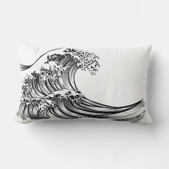 JAPANESE WAVE COTTON Dekorativ kudde (Framsida)