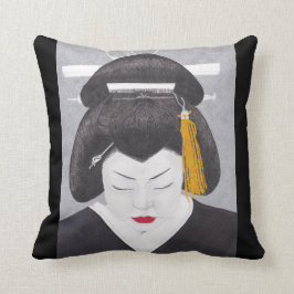 Japanese Woman Cushion Kudde