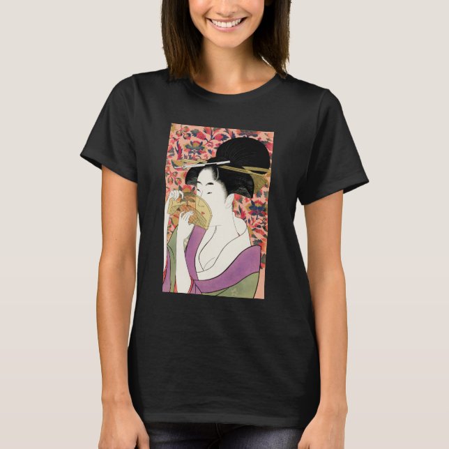 JAPANESE WOMAN MED COMB T SHIRT (Framsida)