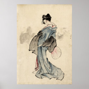 Japanese woman Print Poster
