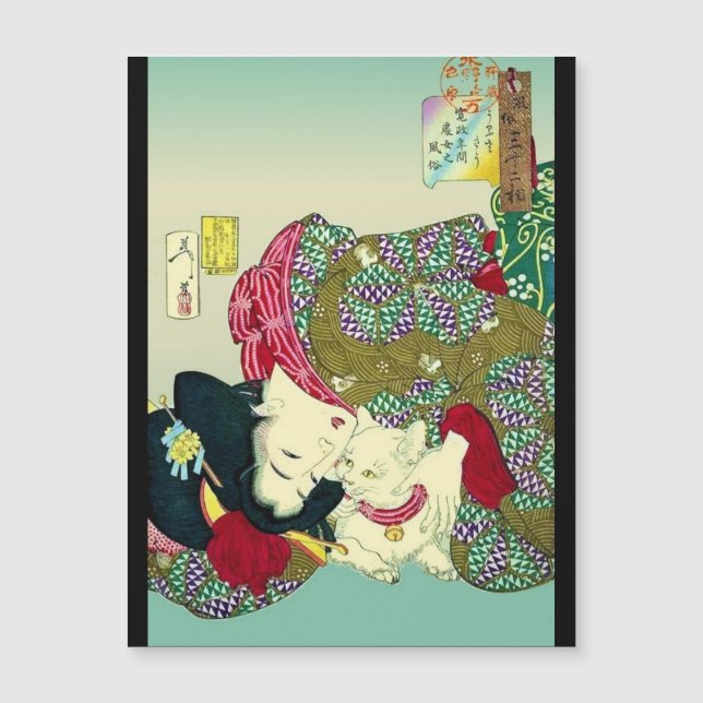 Japanese Women and Cat (Framsida)