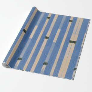 JAPANESE WOODBLOCK BAMBOO MÖNSTER WRAPPING PAPPER PRESENTPAPPER