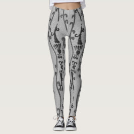 JAPANESE WOODBLOCK MÖNSTER TRYCKTA JURISTER LEGGINGS
