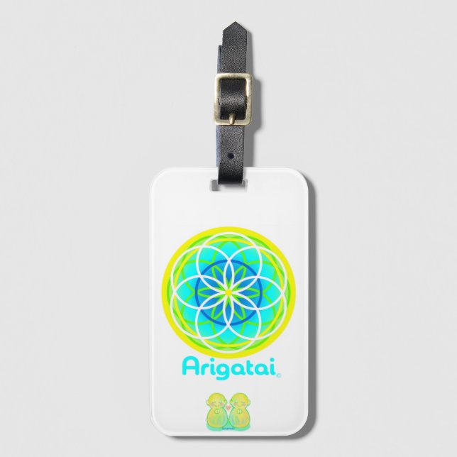 Japanese Zen Luggage Tag Bagagebricka (Framsida vertikal)