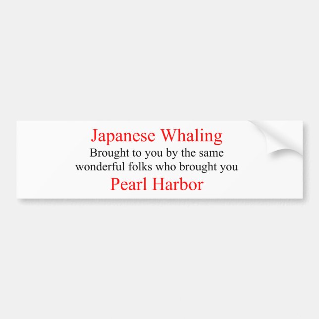 JAPANESVÅND - PEARL HARBOR BILDEKAL (Framsidan)