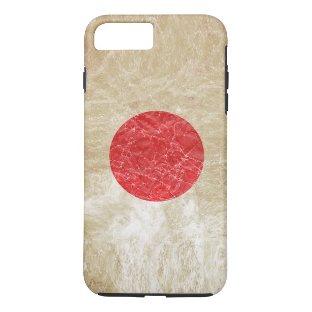 Japanflagga i Grunge Case-Mate iPhone Skal (Baksida)