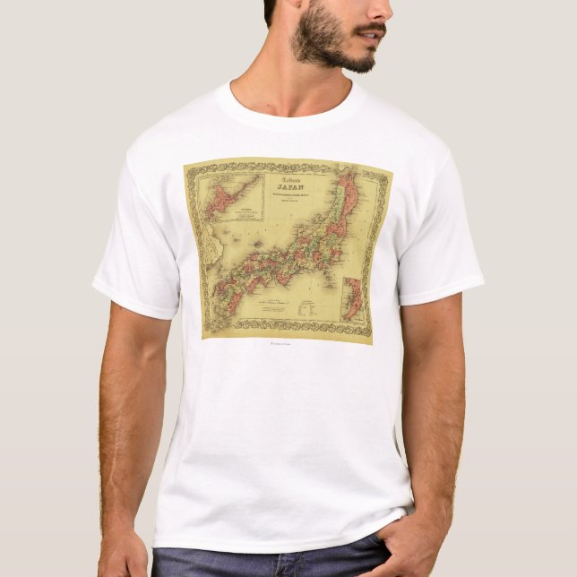 JapanPanoramic MapJapan Tee Shirt (Framsida)