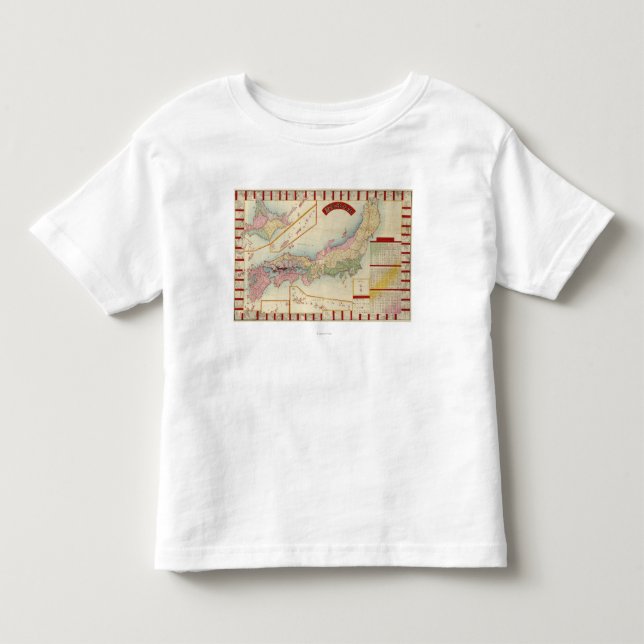 JapanPanoramic MapJapan Tee Shirt (Framsida)