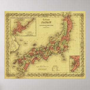 JapanPanoramisk kartaJapan Poster