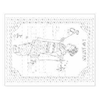 Japan's ancient capital and cute maiko. stämpel