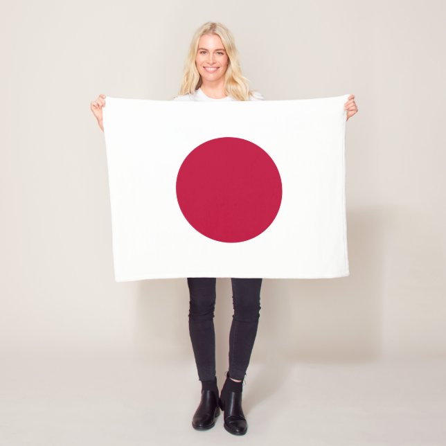 Japans flagga fleecefilt (På plats)