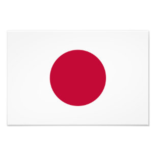 Japans flagga fototryck
