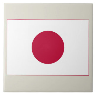 Japans flagga: Hinomaru, Nisshōki, Den röda uppgåe Kakelplatta