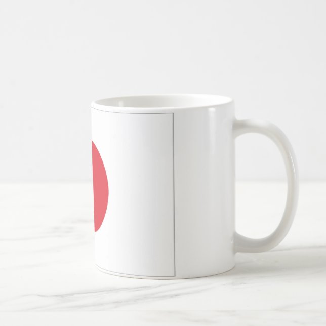 Japans flagga kaffemugg (Höger)