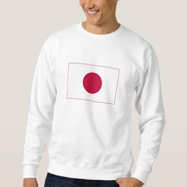 Japans flagga lång ärmad tröja (Framsida)