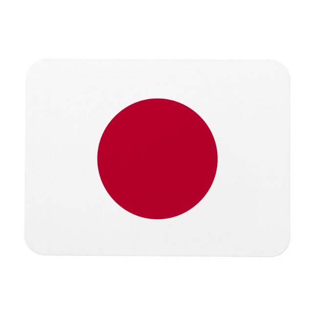 Japans flagga magnet (Horisontell)