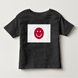 Japans flagga med sjömil ansikte t shirt
