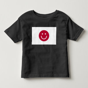Japans flagga med sjömil ansikte t shirt