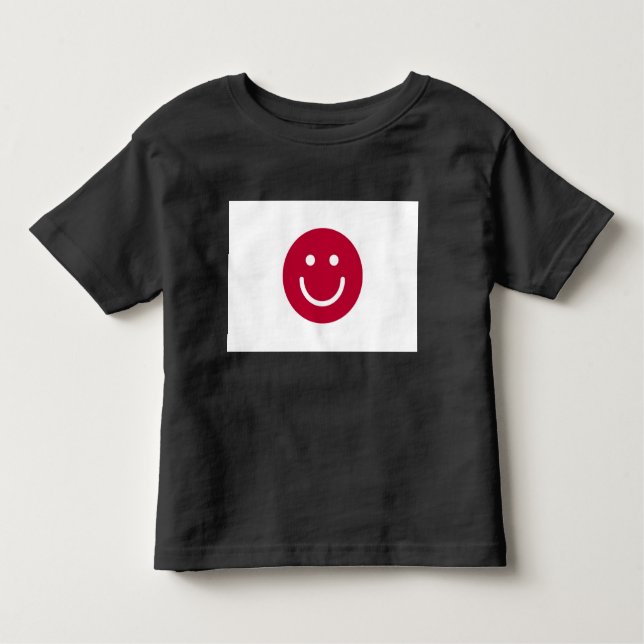 Japans flagga med sjömil ansikte t shirt (Framsida)