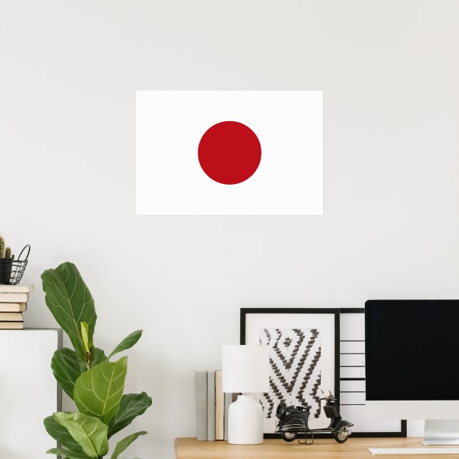 Japans flagga poster (Hemmakontoret)