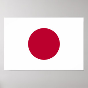 Japans flagga poster