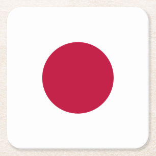 Japans flagga underlägg papper kvadrat