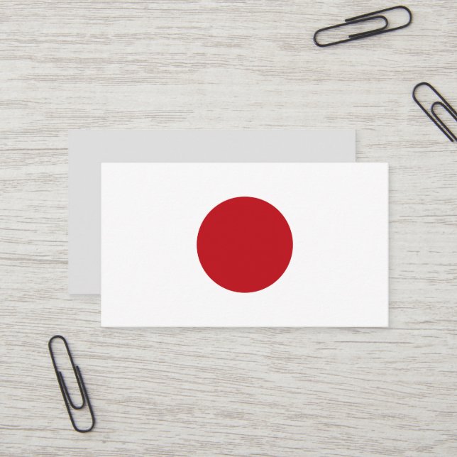 Japans flagga visitkort (Fram/Back In Situ)